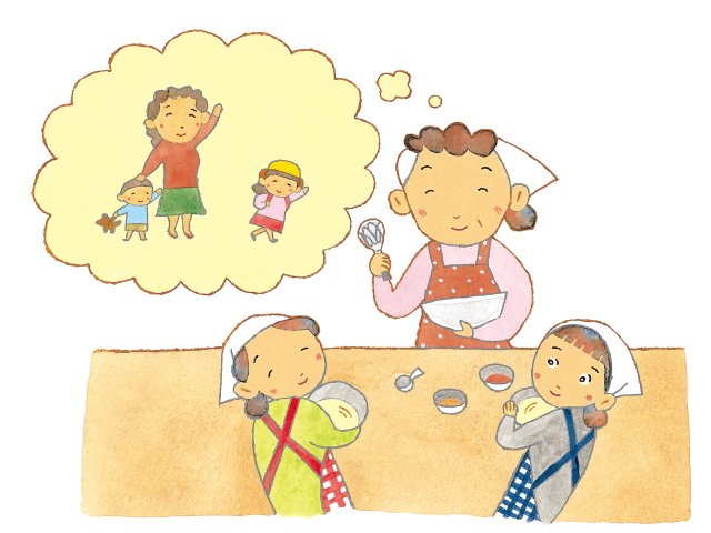 お子様の手が離れたお母さん